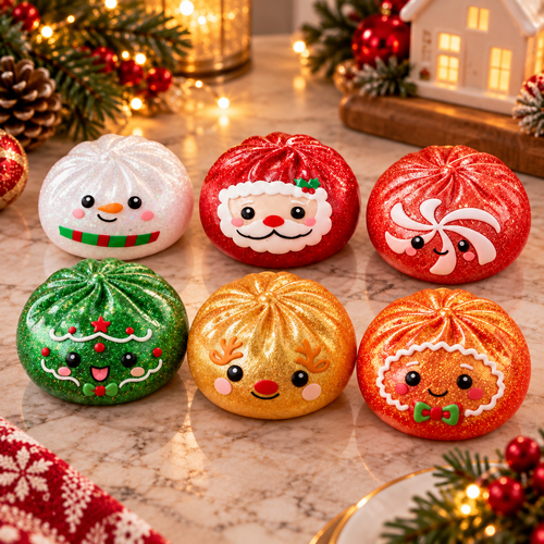 Christmas Dumpling Squishies